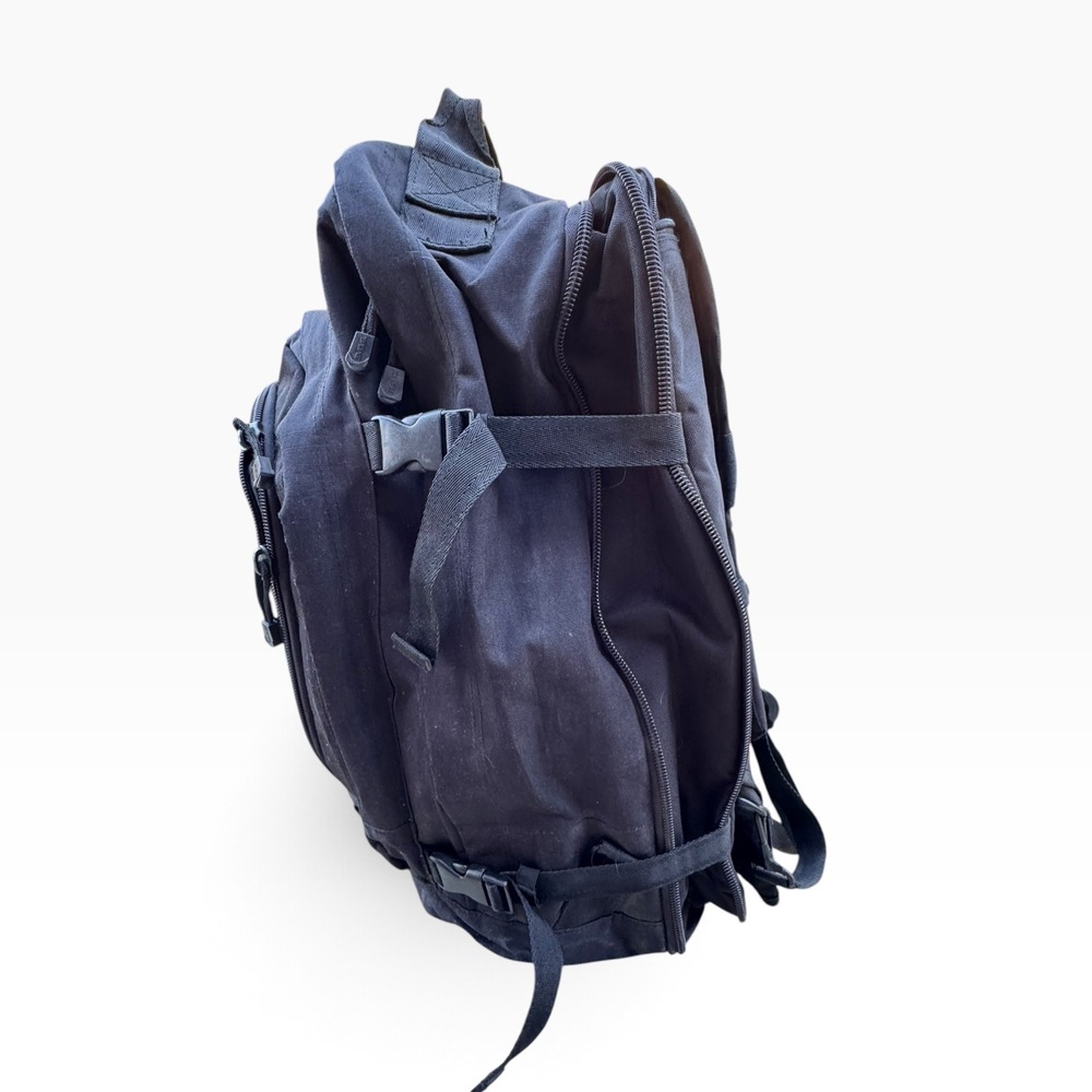 Sandpiper of California Bug Out Bag Black Tactical Expandable Backpack Canvas - Picture 5 of 10